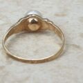 Pearl Solitaire Ring in 9ct Gold.