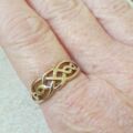 Graduating Celtic Knot Ring in 9ct Gold.