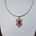 Vintage Ornate Medallion Pendant in 9ct Rose Gold