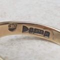 Sunburst Signet Ring in 9ct Gold, a UK S or a US 9 1/2.