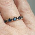 Sapphire and Diamond Ring in 18ct Gold, a UK O or a US 7 1/2