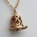 Wedding Bell Bride and Groom in 9ct Gold