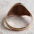 Tigers Eye Signet Ring in 9ct Gold, a UK P 1/2 or a US 8