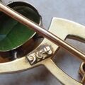 Art Nouveau Paste Brooch in 9ct Gold