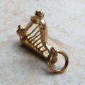 Vintage Harp Pendant in 9ct Gold.