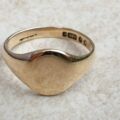 Classic Vintage Signet Ring in 9ct Gold, a UK L or a US 6