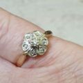 Diamond Set Daisy Cluster Ring in 18ct Gold