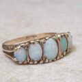 Five Stone Opal Ring in 9ct Gold.