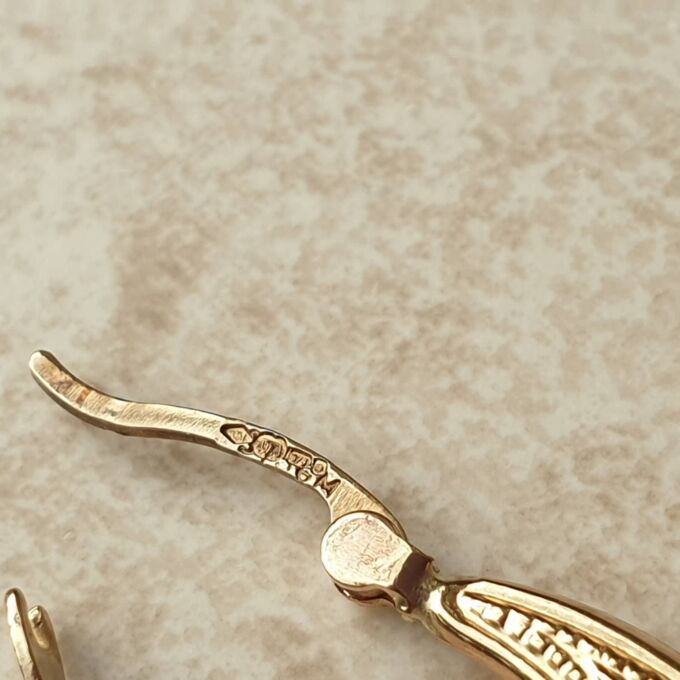 Gypsy Creole Hoop Earrings in 9ct Gold