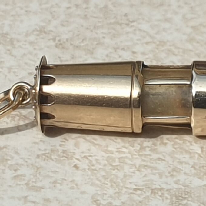 Miners Lamp in 9ct Gold