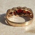 Multistone Garnet Ring in 9ct Gold,  a UK J or a US 5.