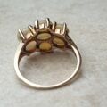 Seven Stone Opal Cluster Ring in 9ct Gold, a UK M 1/2 – N or a US 6 3/4