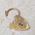 Reserved – Plain Padlock in 9ct Gold