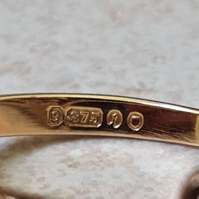 Pearl and Turquoise Bypass Ring in 9ct Gold.