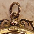 Antique Circular Glass Framed Locket in 9ct Gold