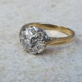 Diamond Set Daisy Cluster Ring in 18ct Gold
