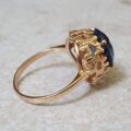 Swiss Blue Topaz Ring in 9ct Gold.