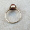 Cabochon Goldstone Signet Ring in 9ct Gold,  a UK N 1/2 or a US 7 1/4.