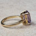 Amethyst Solitaire Ring in 9ct Gold.