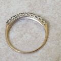 Spinel and Diamond Half Eternity Stacking Ring in 9ct Gold, a UK L or a US 6