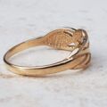 Low Profile Celtic Style Ring in 9ct Gold, a UK N or a US 7.