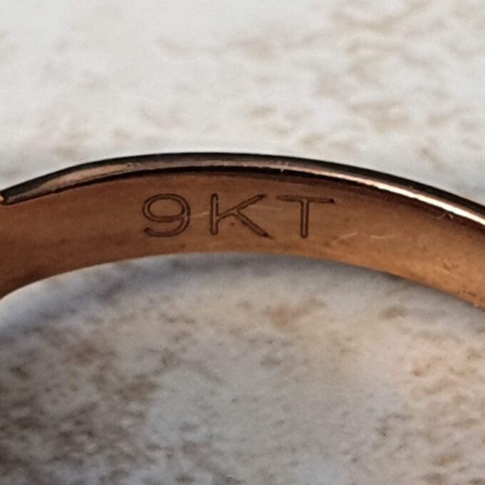 Simple Claddagh Ring in 9ct Rose Gold, a UK L 1/2 or a US 6 1/4