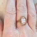 Cameo of The Three Graces, Ring is 9ct Gold, a UK P or a US 8.