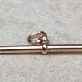 Simple T Bar Fob Pendant in 9ct Rose Gold