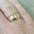 Antique Buckle or Belt Style Ring in 9ct Gold, a UK O 1/2 or a US 7 1/2