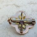 Small Antique Amethyst Brooch in 9ct Gold