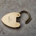 Engraved Heart Padlock in 9ct Gold
