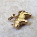 Rhino Charm Pendant in 9ct Gold