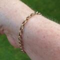 Belcher Chain Bracelet with Dog Clip, 7 1/2 inches, in 9ct Gold