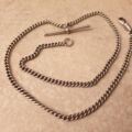 Sterling Silver Curb Chain with T Bar and Dog Clip