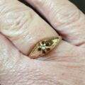 Diamond Solitaire Ring in 10K Gold,  a UK N or a US 7.