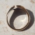 Timeless Oval Bloodstone Signet Ring in 9ct Gold, a UK K 1/2 or a US 5 3/4.
