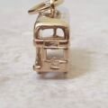 Double Decker Bus Pendant in 9ct Gold.