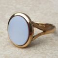 Sardonyx Solitaire Ring in 9ct Gold,  a UK P or a US 7 3/4.