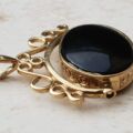 Carnelian and Onyx Spinner Fob in 9ct Gold