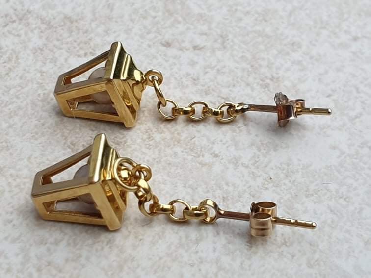 Lantern Earring in 9ct Gold