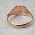 Plain Signet ring in 9ct Gold.