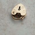 Tiny Working Heart Padlock in 9ct Gold