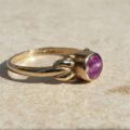 Blue John Doublet Ring in 9ct Gold,  a UK M 1/2 or a US 6 3/4.