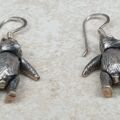 Sterling Silver Teddy Bear Earrings