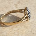 Sapphire Adorned Heart Ring in 9ct Gold.