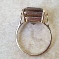 Huge Quartz Solitaire Ring in 9ct Gold