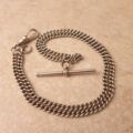 Sterling Silver Curb Chain with T Bar and Dog Clip