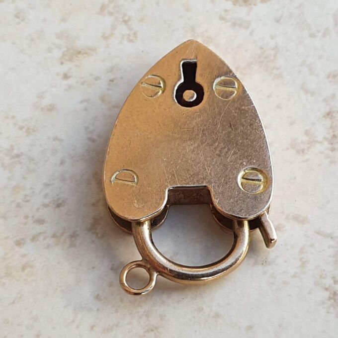 Plain Padlock in 9ct Rose Gold
