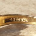 DEAREST Acrostic Ring in 9ct Gold,  a UK L 1/2 or a US 6 1/4