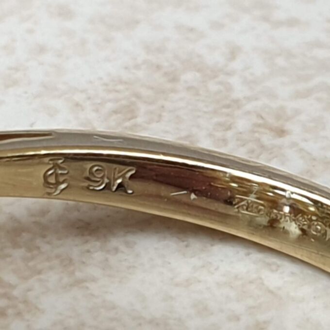 Reserved – Multistone Dress Ring in 9ct Gold,  a UK M 1/2 or a US 6 3/4.